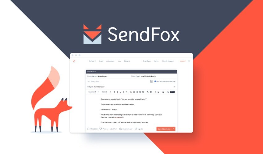 SendFox – Send customized emails to your subscribers, followers, and fans